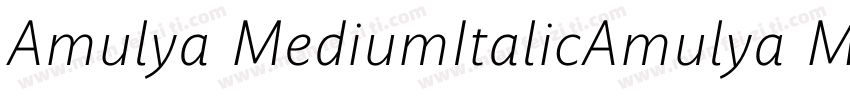 Amulya MediumItalicAmulya MediumIta字体转换